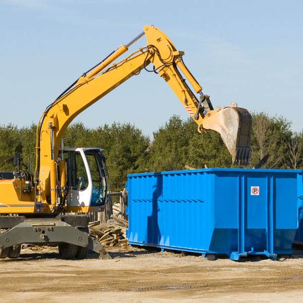 how does a residential dumpster rental service work in Valley Brook